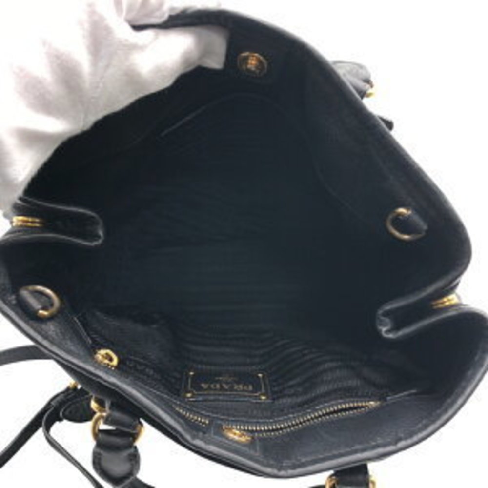 Prada leather Tessuto Bag nylon Shoulder black - Picture 8 of 9